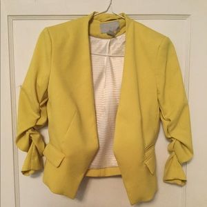 H&M Yellow Blazer Size 4